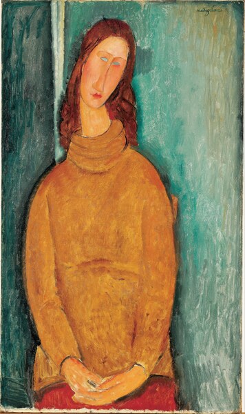 Modigliani - Portrait of Jeanne Hebuterne by Modigliani